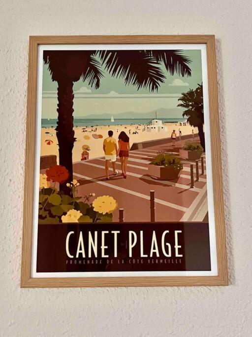 Studio Cote Plage Tout Equipe Vue Sur Le Canigou Кане Экстерьер фото